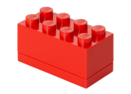 Конструктор LEGO Пластиковий міні-кубик для зберігання 8, червоний 5  деталей (40121730)